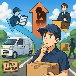 2025年の軽貨物配送ドライバー、退職と転職の3つの分岐点