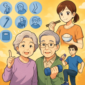 フレイルの初期サイン7つと日常でできる食事・運動の工夫