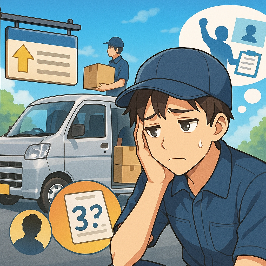 軽貨物の配送ドライバーが退職したい3つの理由と選択肢