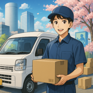 名駅5丁目で軽貨物×配送ドライバー｜3月の配送　求人で叶える働き方