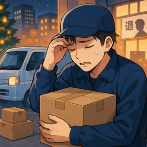 軽貨物配送ドライバーが12月繁忙期に「仕事つらい」と感じたら