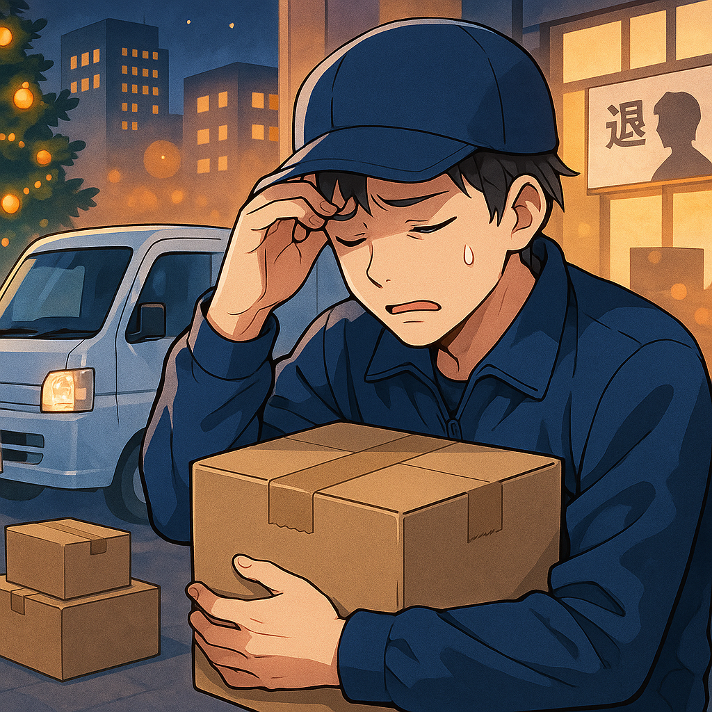 軽貨物配送ドライバーが12月繁忙期に「仕事つらい」と感じたら