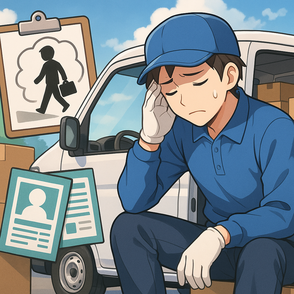軽貨物配送ドライバーが退職したい3サインと求人の見直し